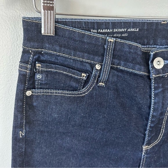 Ag Adriano Goldschmied The Farrah Skinny Ankle Jean Size 28R - Picture 6 of 15